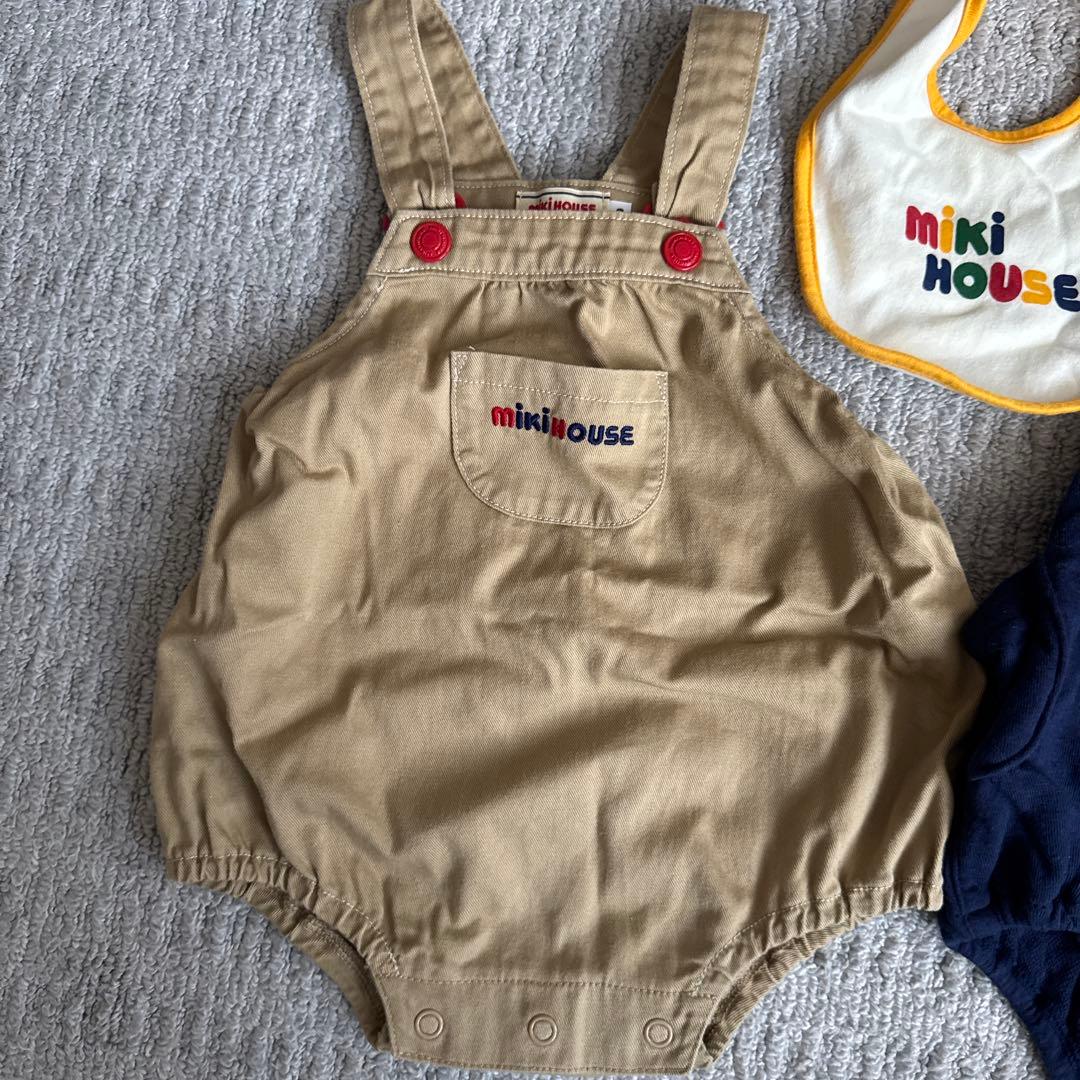 mikiHOUSE オーバーオール スタイ シャツ 4点セット