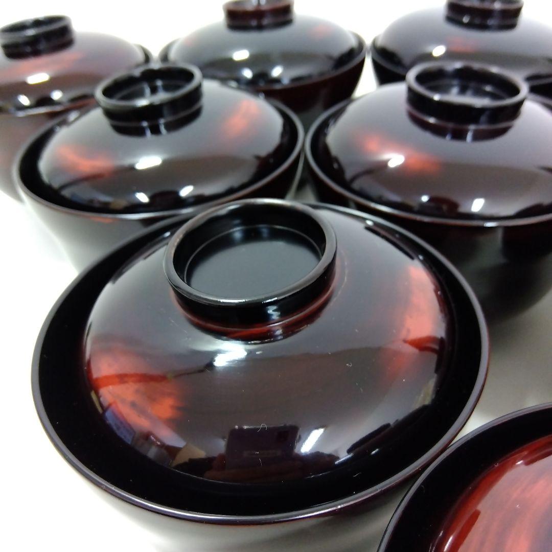 輪島塗　御吸物椀　10個セット　　　G86