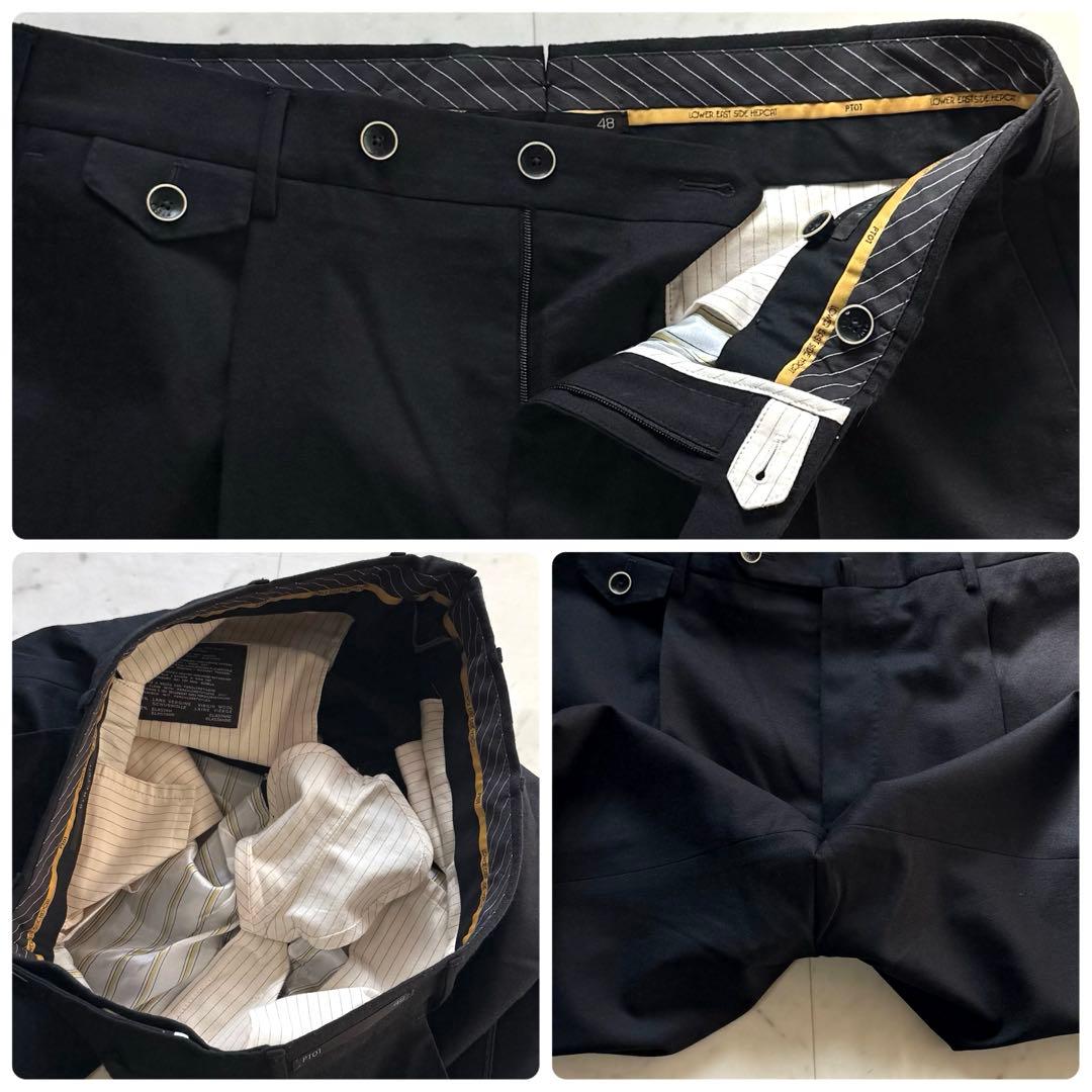 PT01 ジェントルマンフィット ストレッチ スラックスパンツ ウール 48