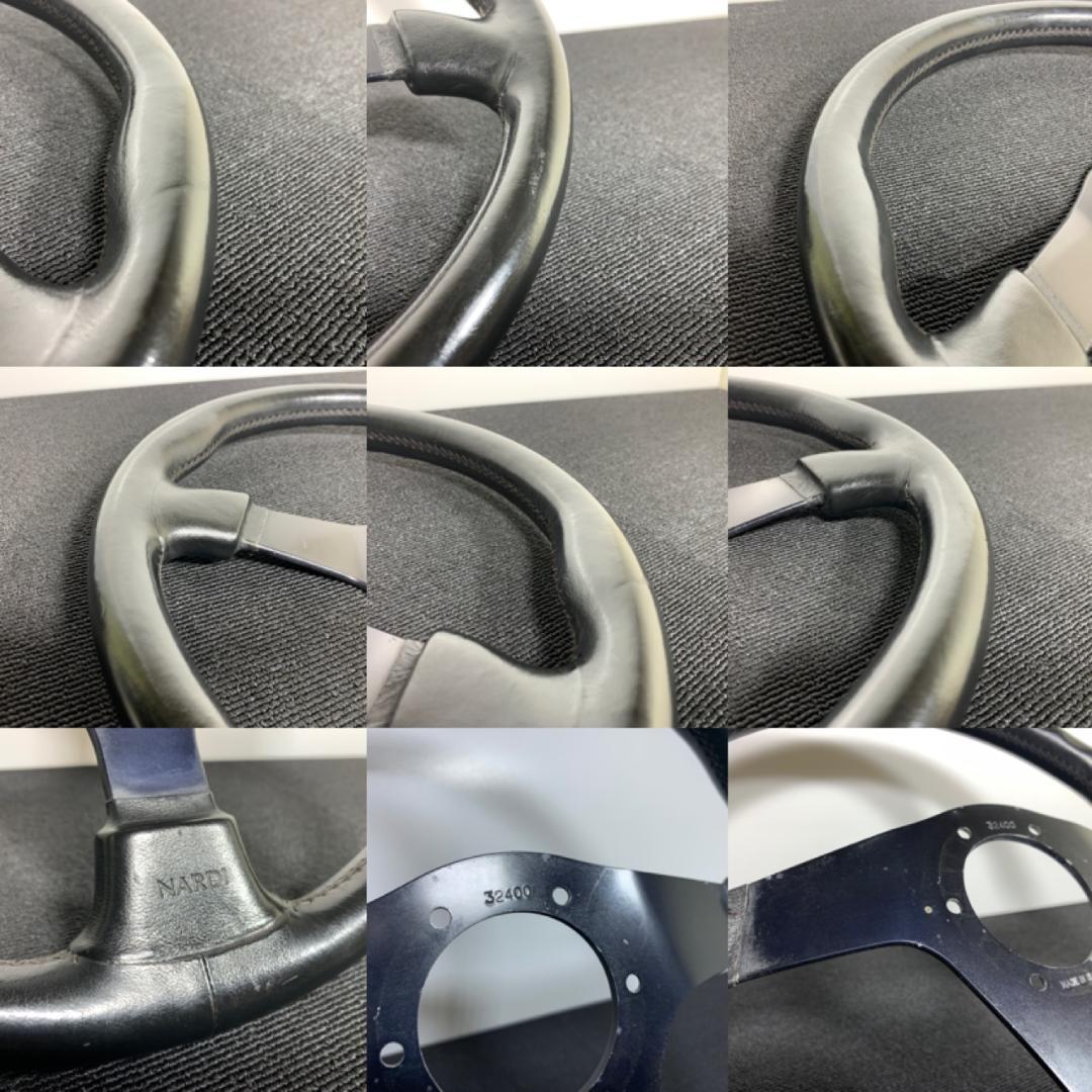 ナルディ ガラ3 レザーステアリング 36φ新品ホーンボタン・ネジ付