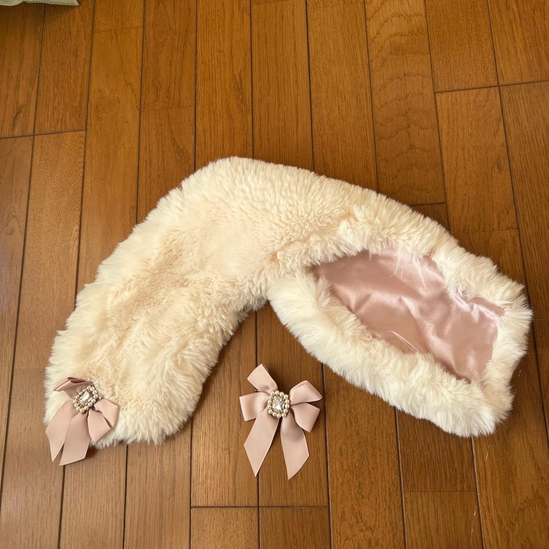 LIZ LISA ピンクファーコート Aライン