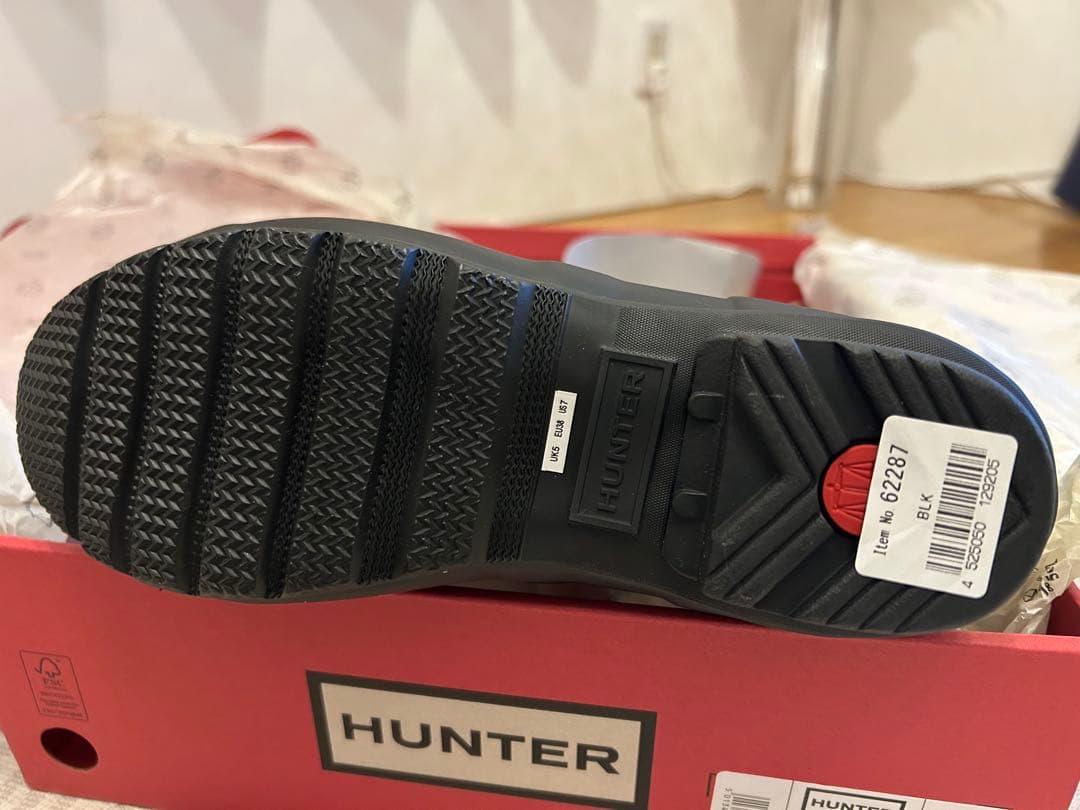 HUNTER ロングレインブーツ ブラック