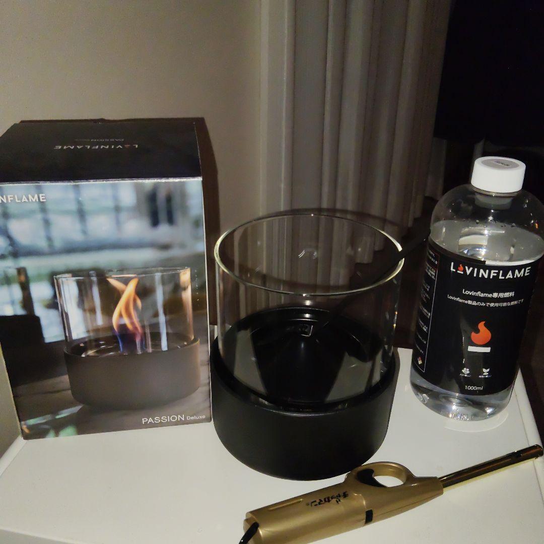 lovinflame グラスキャンドル デラックス バイオ燃料 チャッカマン