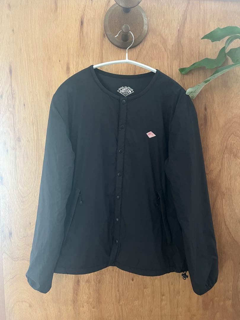 DANTON インサレーションノーカラー ストレッチナイロンジャケット