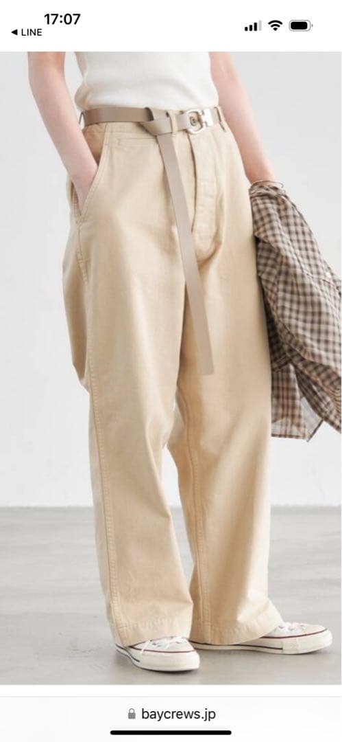 ❣️新品未使用❣️Spick＆S pan ベージュ コットン ワイドパンツ