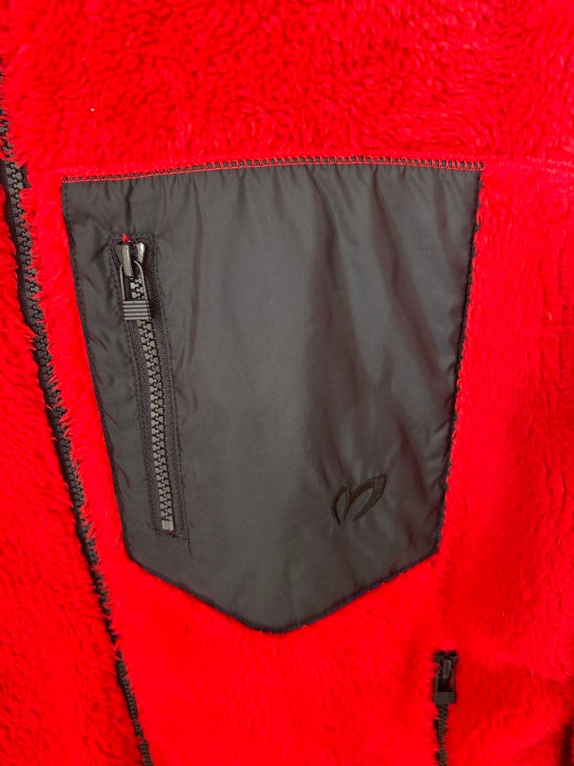 【極暖】マスターバニー リバーシブル ブルゾン 5/L フリース×ナイロン 赤