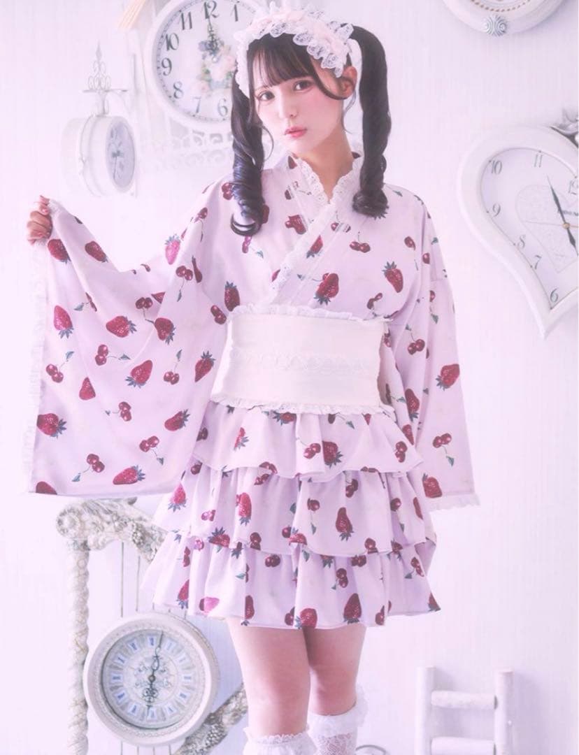 ♡Ank Rouge cherry berry princess 浴衣ワンピース