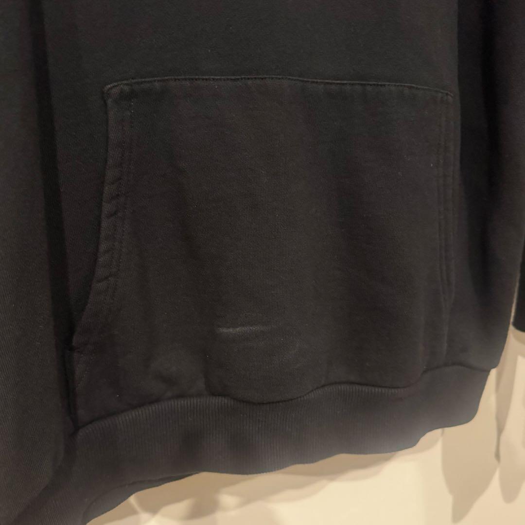 CELINE ルーズ フーディー コットンフリース　パーカー　ブラック　黒　S