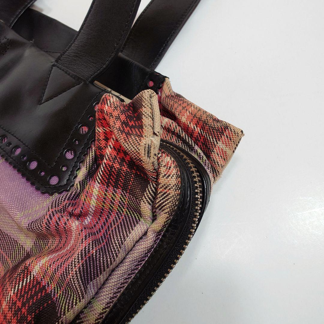 【レア】ヴィヴィアンウエストウッドマン ブリーフケース タータンチェック レザー