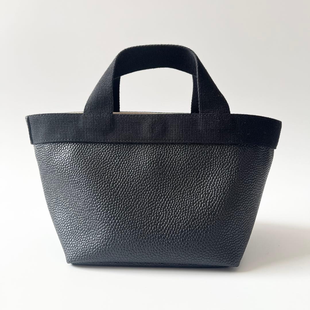 エルベシャプリエ　ハンドバッグ　701GP　コーテッドキャンバス　コットン　黒