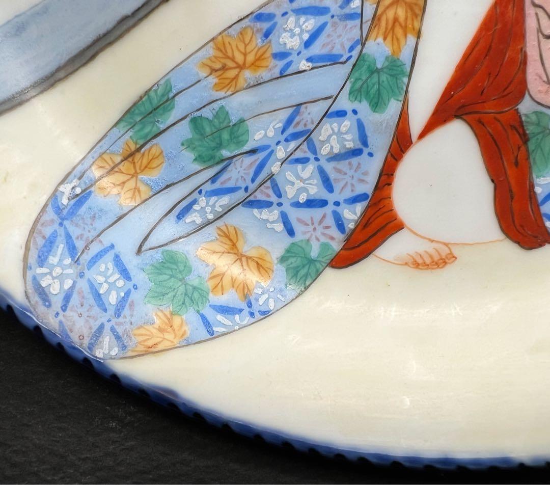 古美術 超希少品 手描き 春宫美人皿 飾り皿