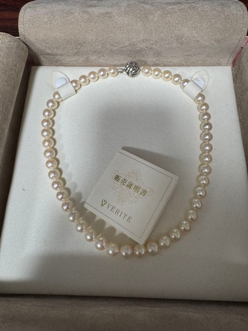 VERITE ホワイトアコヤ真珠ネックレス