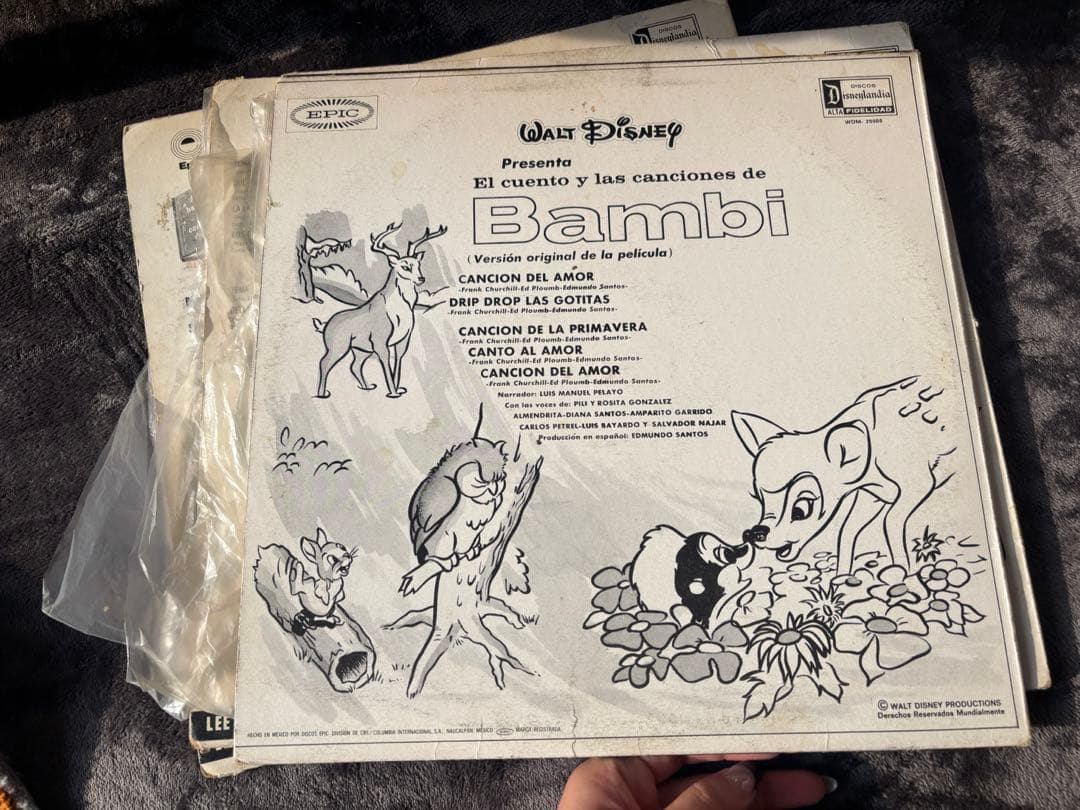 ディズニー ヴィンテージレコード スペイン語版 4枚セット