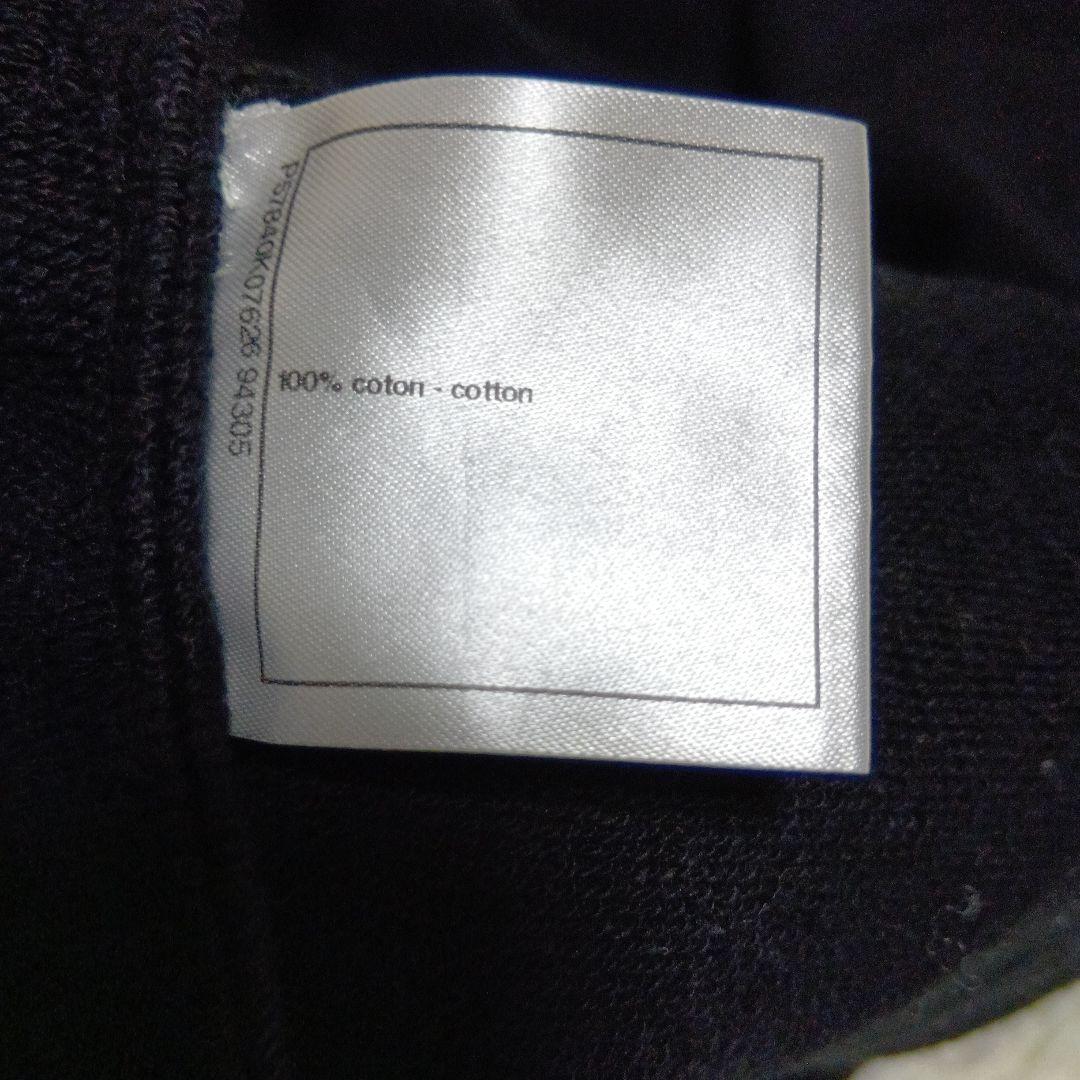 CHANEL 　金色の刺繍　口ゴ入り　ブラック Tシャツ S　半袖