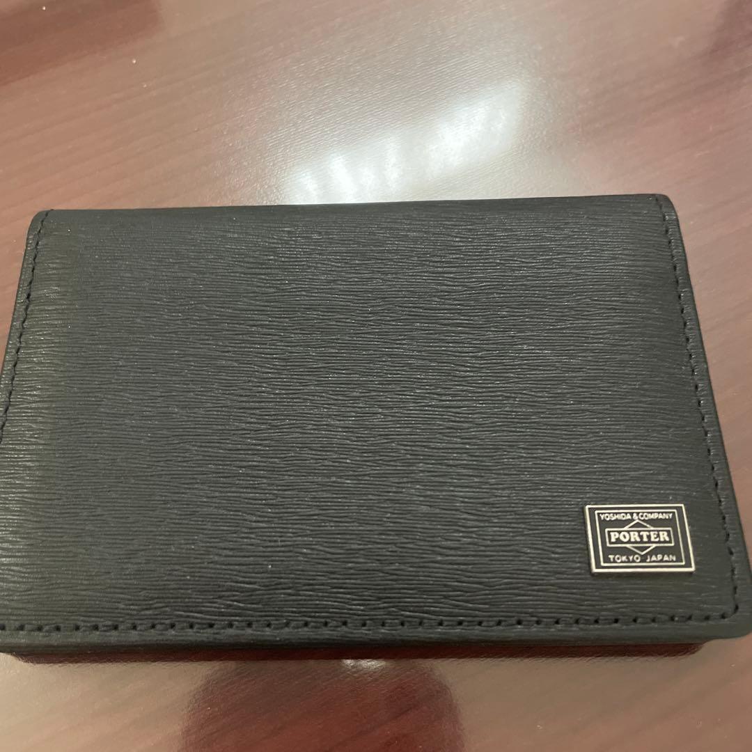 PORTER 黒 レザー 名刺入れ