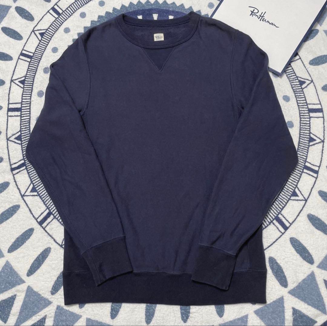 名作完売品★ロンハーマン スウェット ネイビー ヴィンテージ加工 RHC