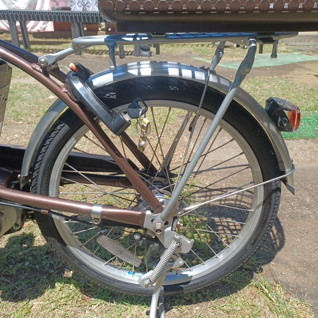ブラウン 電動アシスト自転車 シティタイプ