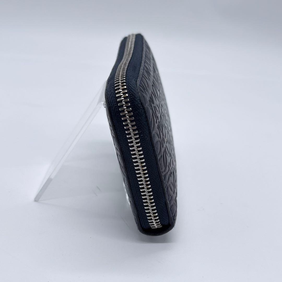 LOEWE レザー リピートアナグラム ラウンドファスナー 財布