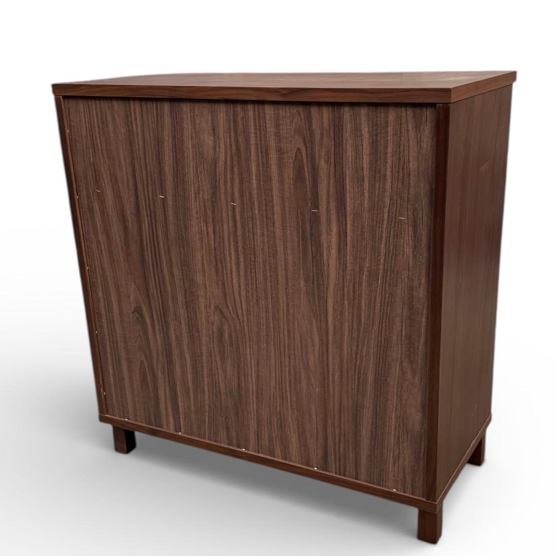 【美品】無印良品　チェスト ウォールナット 脚付 幅80cm タンス 収納 北欧