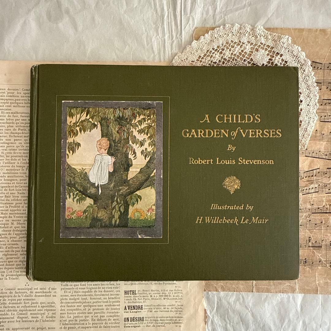 1926年アンティーク美しい絵本フランス　洋書ジャンクジャーナル古書ルメール