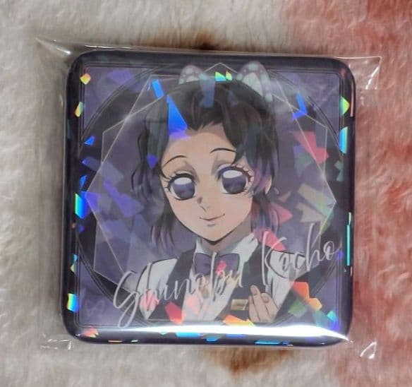 鬼滅の刃 モクテルバー ロトくじ 缶バッジ 胡蝶しのぶ アップ