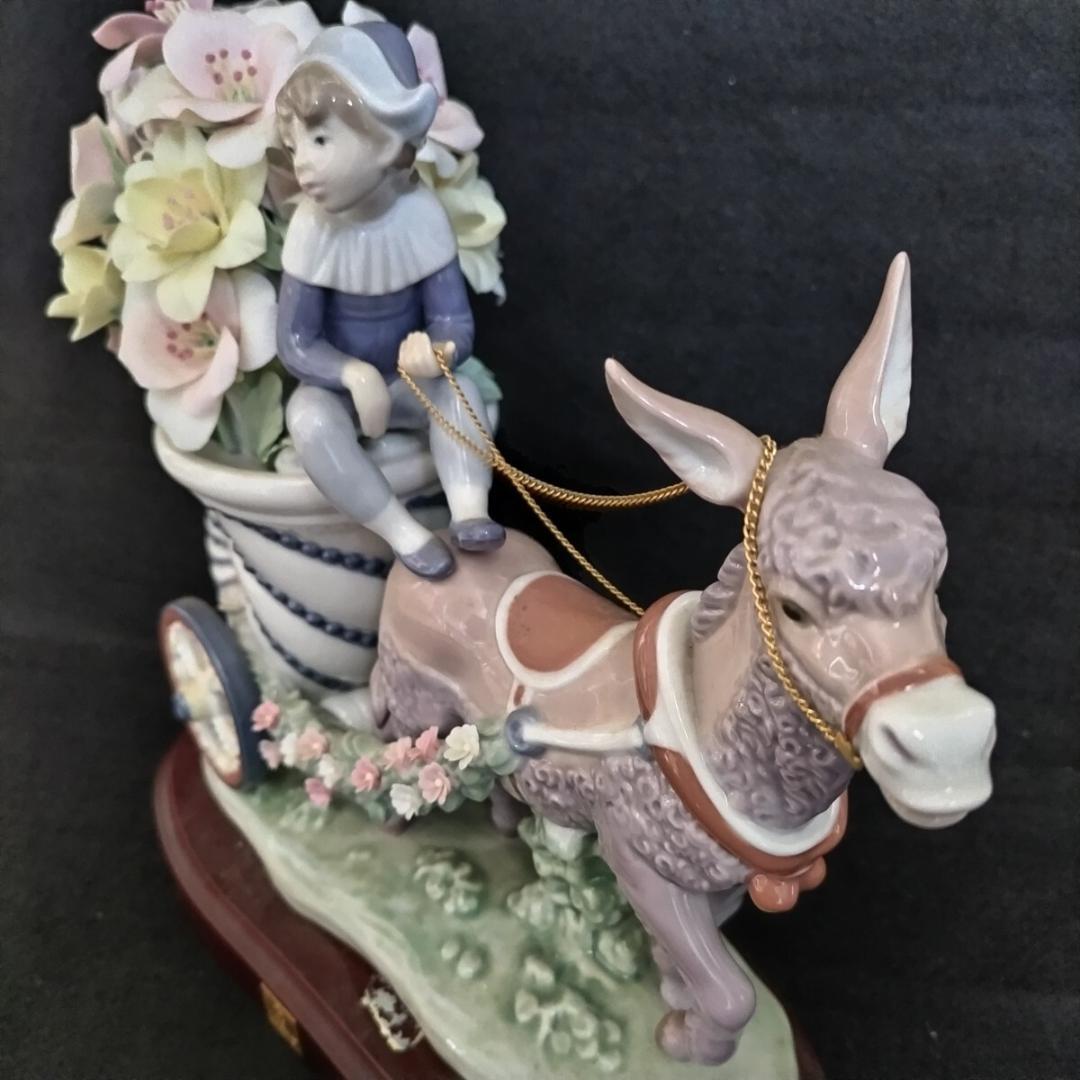 世界限定5000体 LLADRO 磁器人形 『夢の旅立ち』花びらのかけあり