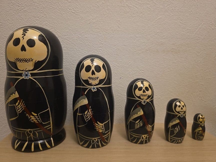 貴重！BEAMS　スカルデザイン マトリョーシカ 5個セット