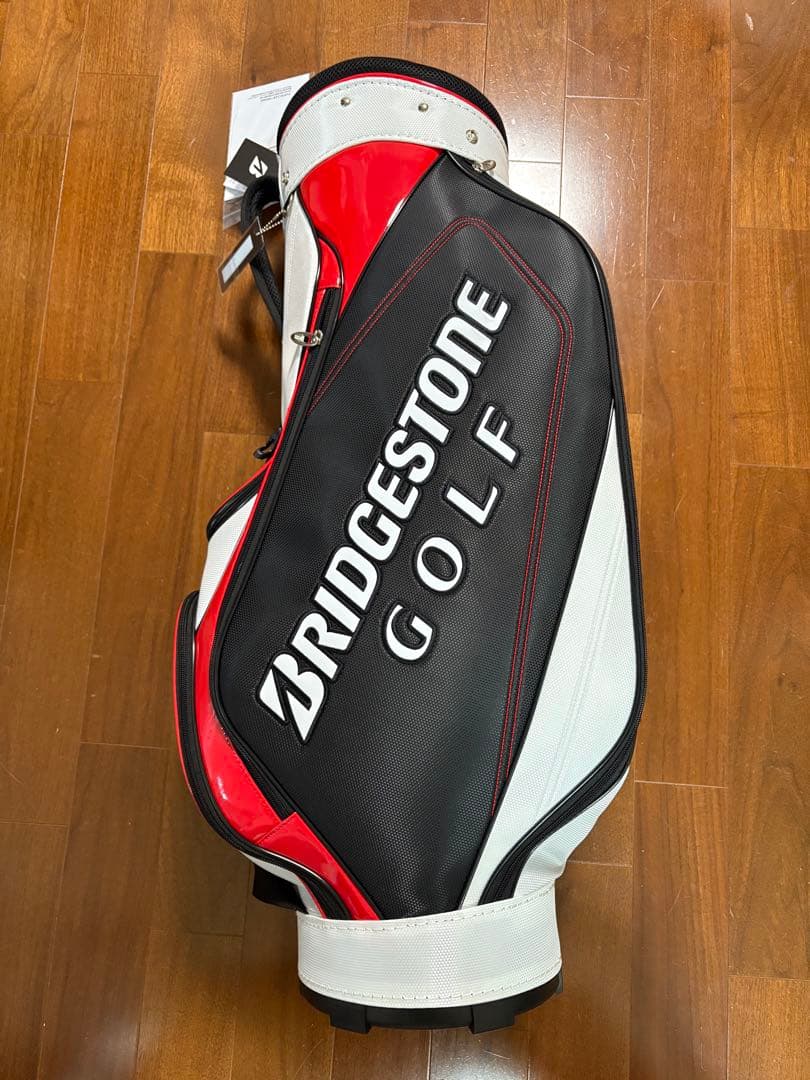 BRIDGESTONE GOLF ブリジストン キャディバッグ 黒赤白