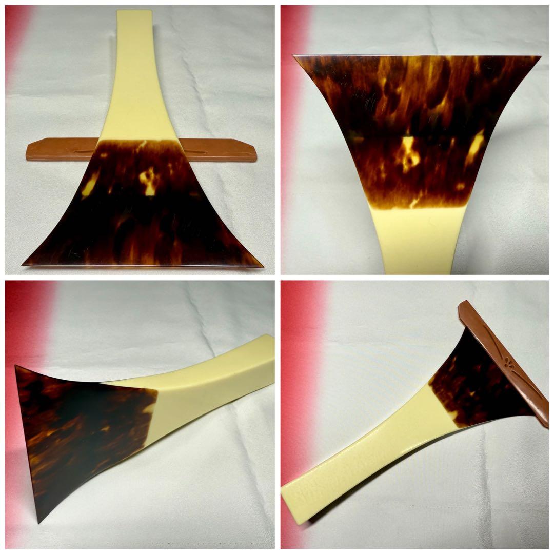 【良品】津軽三味線 撥 特上 鼈甲 一枚物 べっ甲 バチ