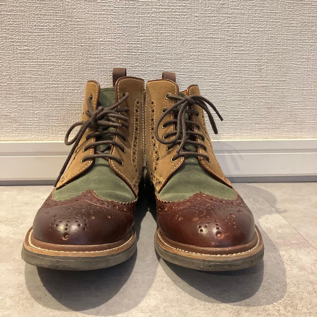 【美品】REGAL リーガル ウイングチップブーツ　NC5F 58JR