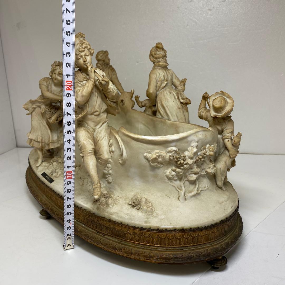 専用　C.Werner在銘　特大磁器人形　金具台付　タカト　東さ7-1012④