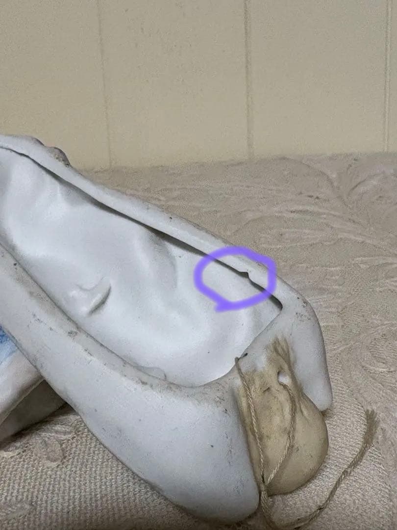 フランスアンティーク　ビスク　天使の聖水盤　壁掛け