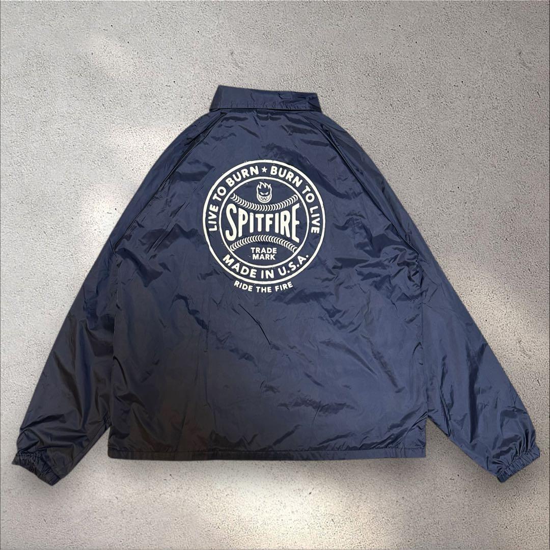 90s spitfire スピットファイヤー コーチジャケット ネイビー