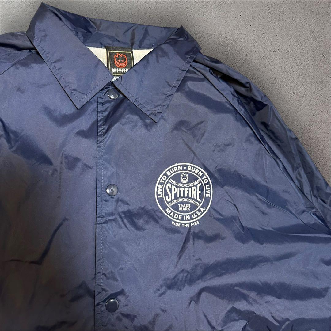 90s spitfire スピットファイヤー コーチジャケット ネイビー
