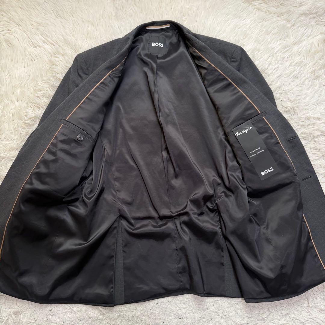 現行極美品XLサイズ相当　ヒューゴボス　マルゾット生地　スーツ　セットアップ