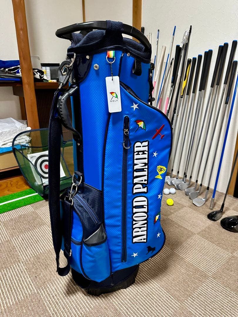 新品　ARNOLD PALMER ゴルフバッグ 青 9.0型　スタンドタイプ