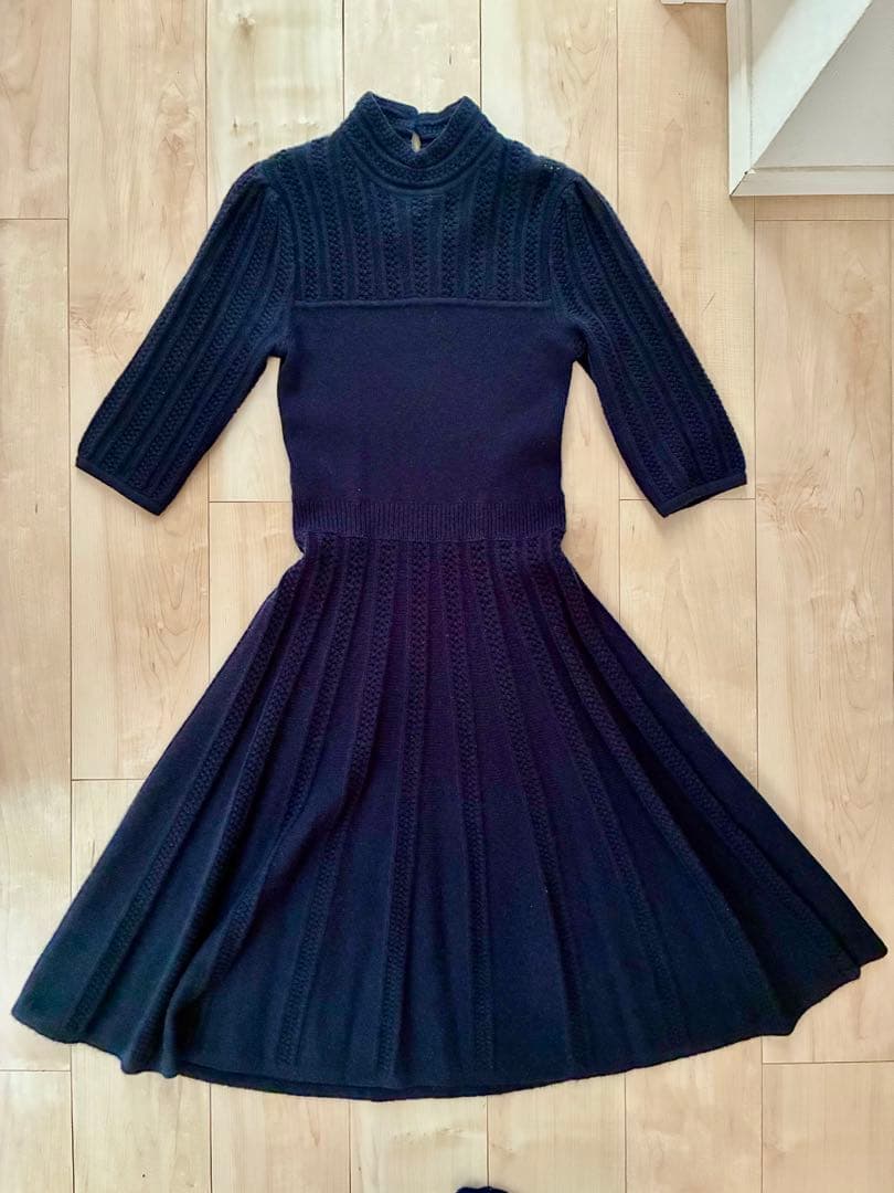 【美品】キタムラ　カシミア100%ワンピース