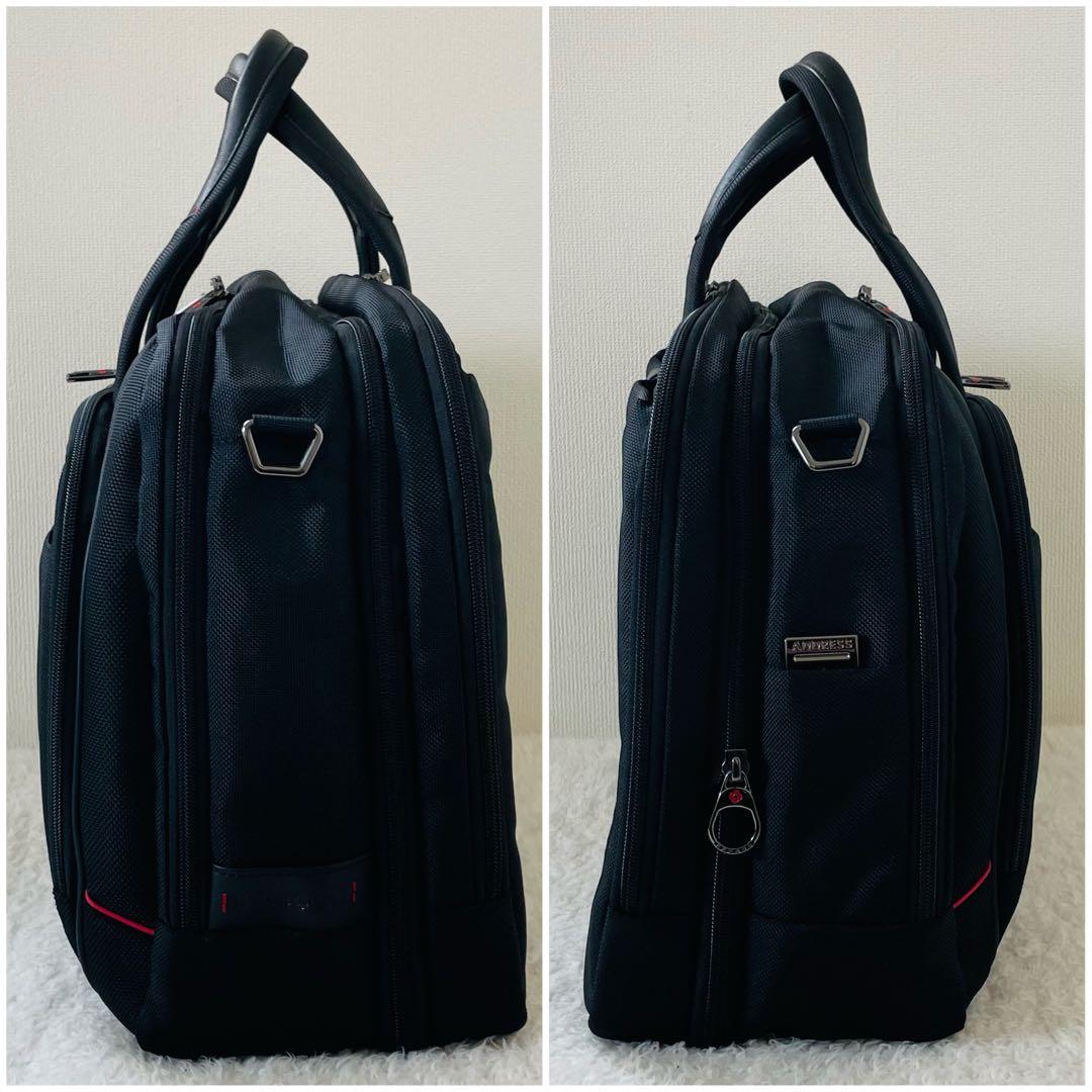 【美品】Samsonite ビジネスバッグ 2way ショルダーバッグ 黒
