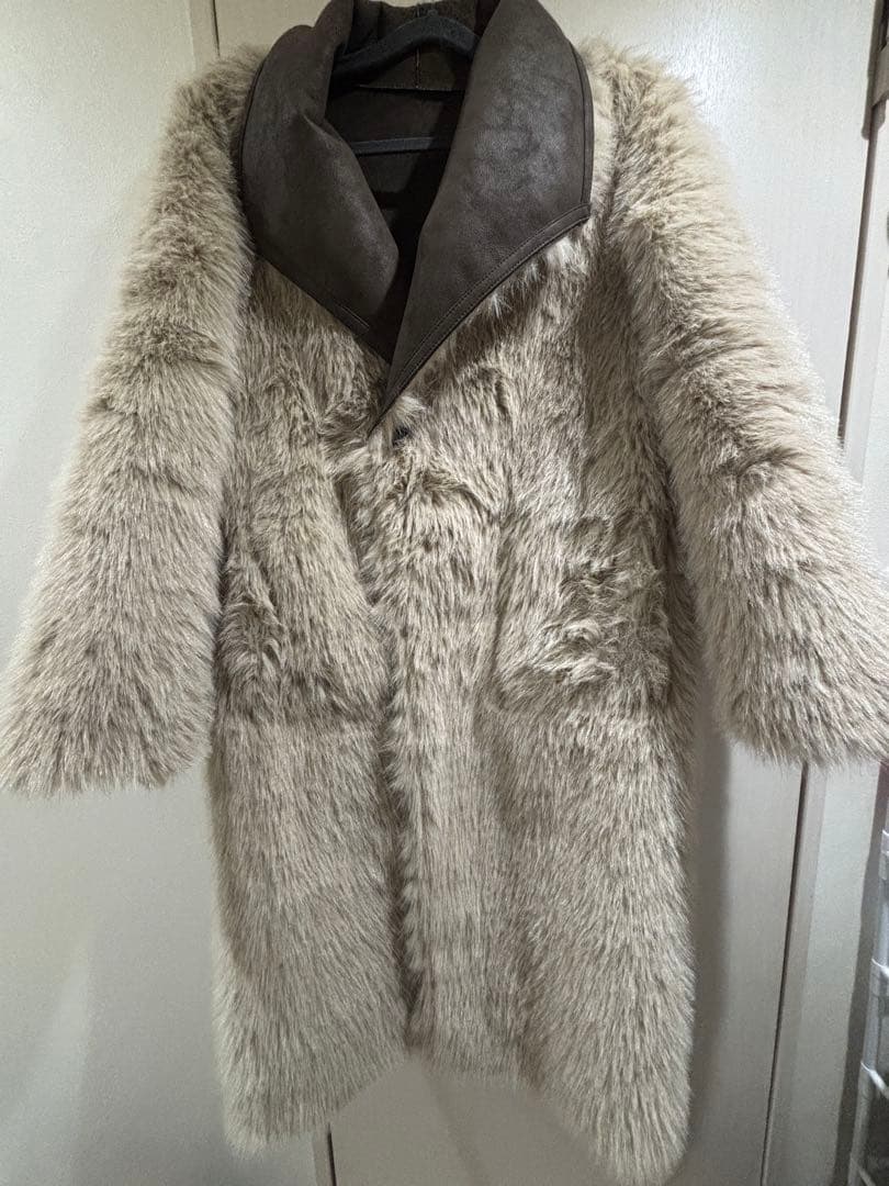 zara リバーシブルファーコート