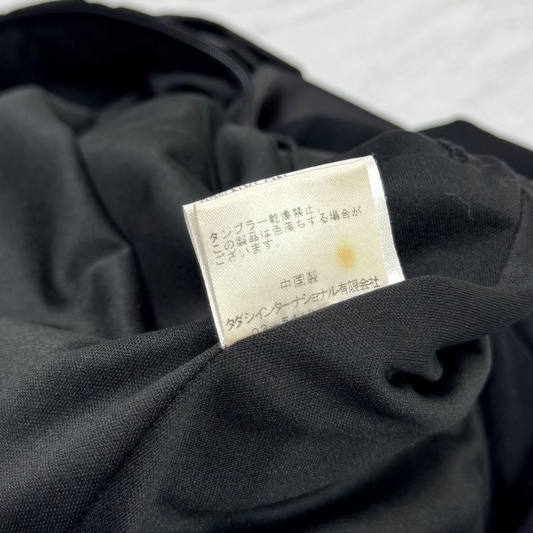 美品 タダシショージ マキシドレス レース ドレープ ロングワンピース 黒