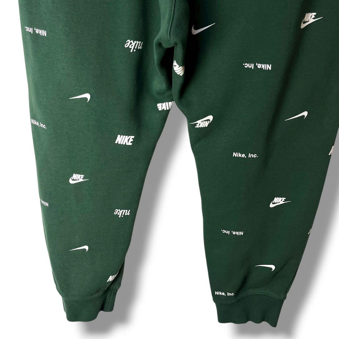 NIKE ナイキ スウェットセットアップ 上下セット スウッシュロゴ総柄 XL