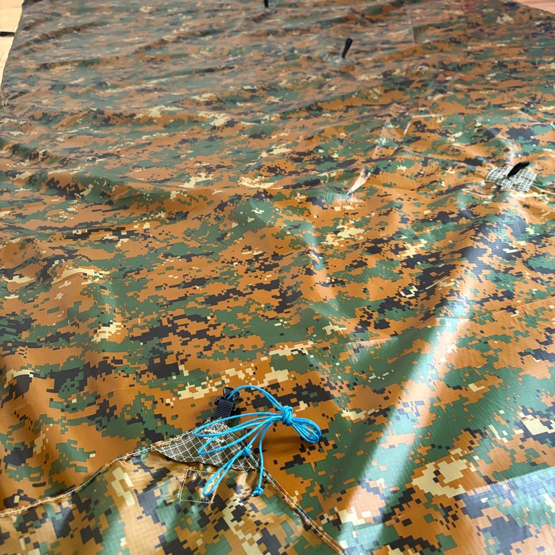 U.LSIMソロタープ(5×8) モザイクミリタリー