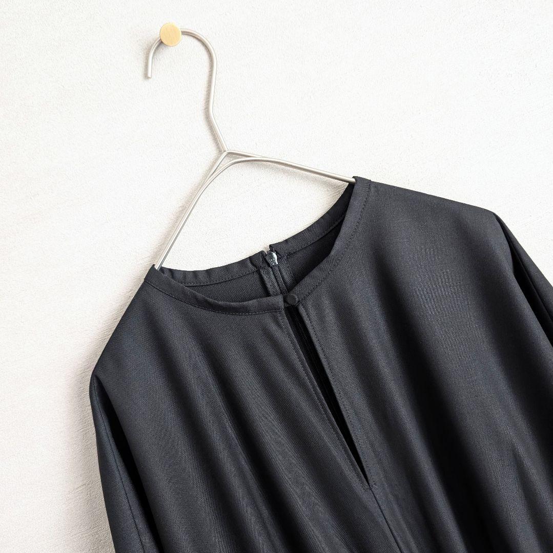 VERMEIL par iena ティアードワンピース イエナ ブラック 日本製