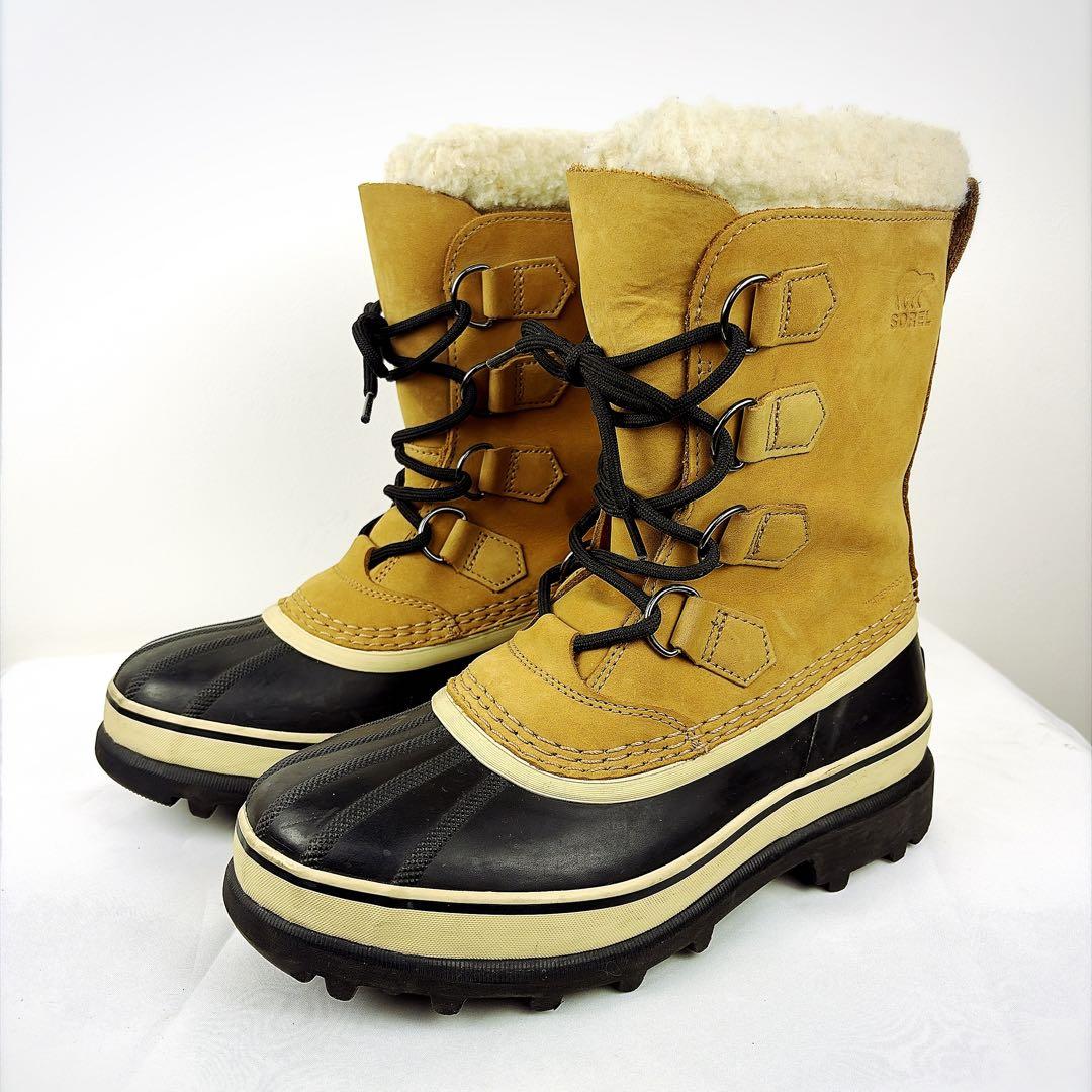 美品✨ソレル カリブー スノーブーツ24cm NL1005 ウォータープルーフ