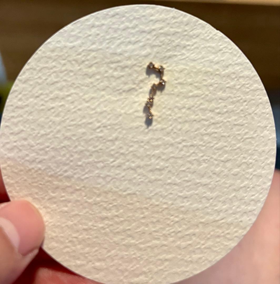 chy 北斗七星ピアス k18 星座 ピアス　ゴールド　ラインストーン ダイヤ