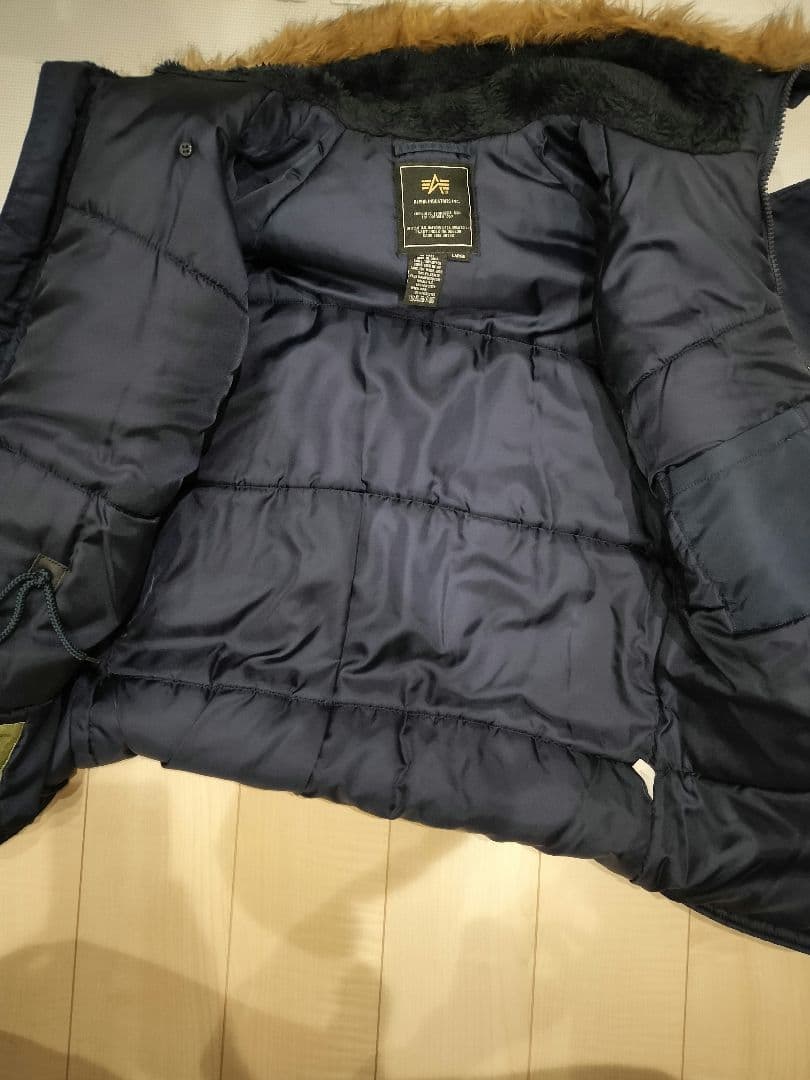 ALPHA N-3B ネイビー L ミリタリー ジャケット