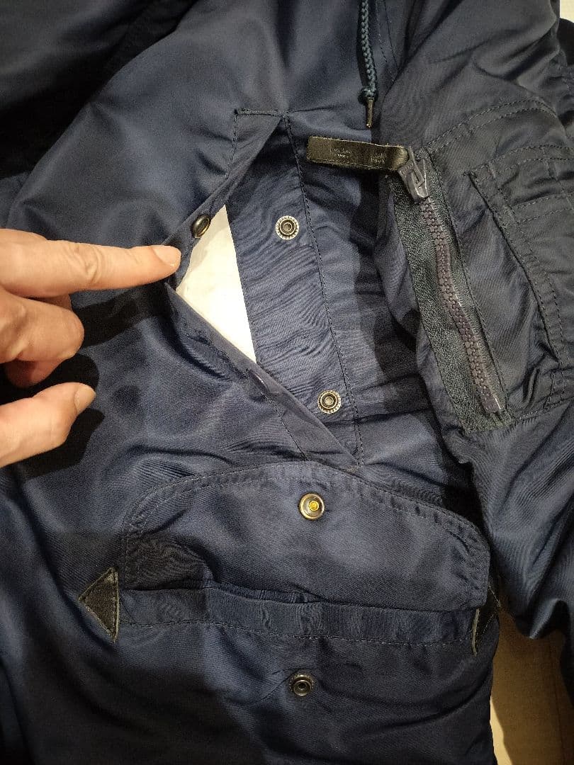 ALPHA N-3B ネイビー L ミリタリー ジャケット