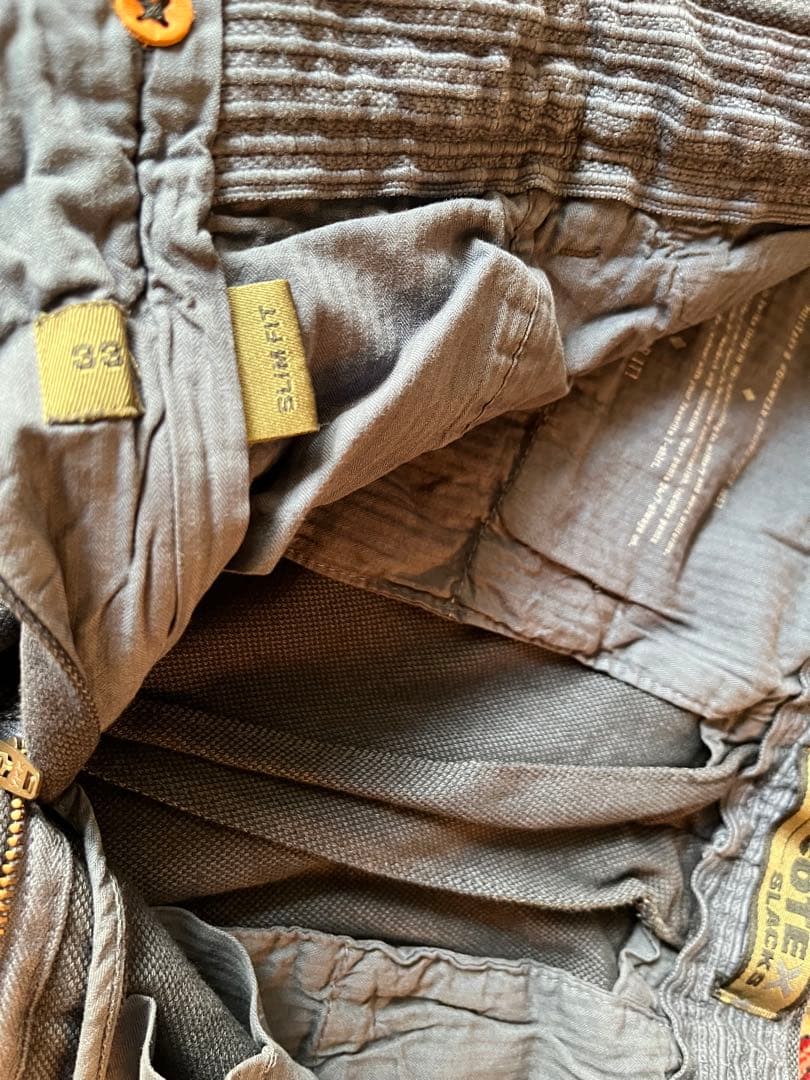 新品/INCOTEX（インコテックス）SLIM ストレッチパンツ/33/ネイビー