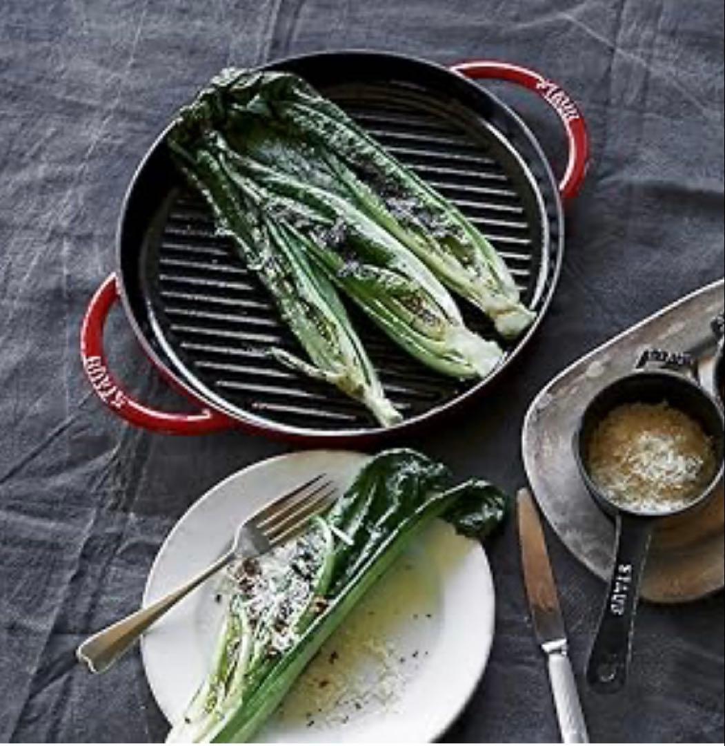 【美品】ストウブ staub ピュアグリル ラウンド 26cm チェリー