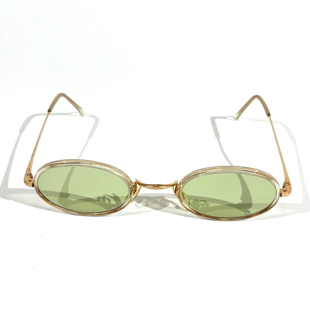 美品★ 白山眼鏡店 サングラス オーバル